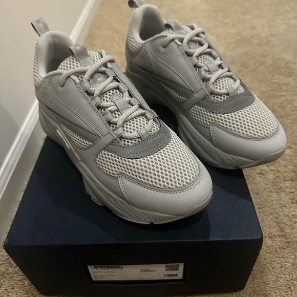 Men's 100% authentic Dior B22 Gray sneakers. Size 42 (U.S. 9) - Picture 3 of 9